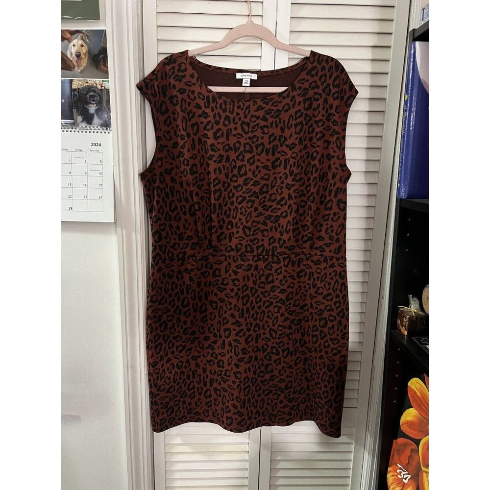 Nine West Dress Cap Sleeve Ponte Sheath Dress XXL